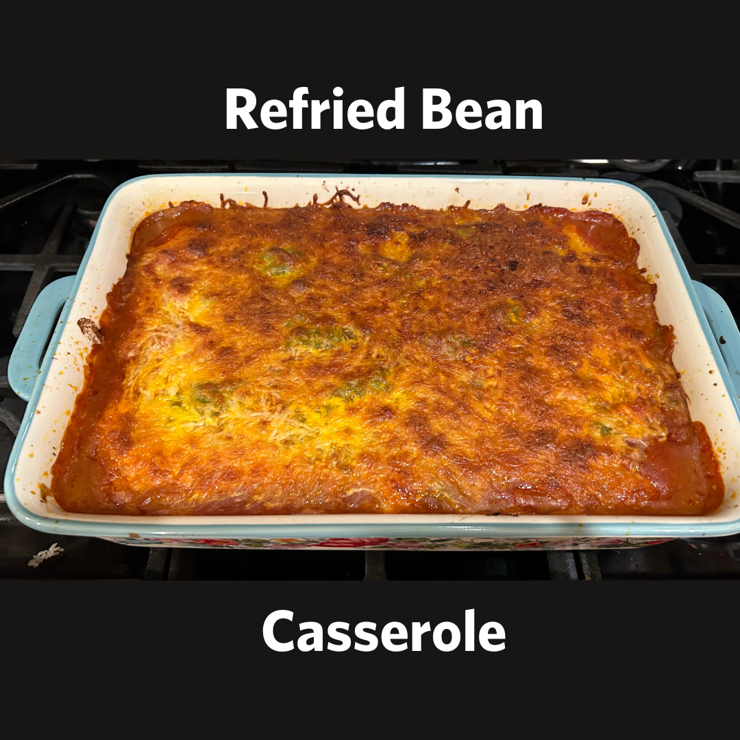 Meatless Friday Refried Bean Casserole